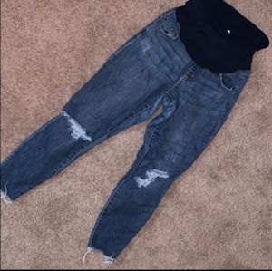 Jessica Simpson Maternity distressed jeans size M